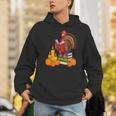 Turkey Reading Books Fall Thanksgiving Teacher Book Unisex Hoodie