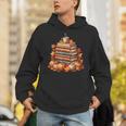 Vintage Autumn Books Pumpkin Coffee Book Lover Reading Unisex Hoodie