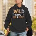 Wild About Reading Animal Bookworm Library Book Lover Reader Unisex Hoodie Wild About Reading Animal Bookworm Library Book Lover Reader Unisex Hoodie