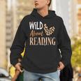 Wild About Reading Teacher Books Reader Lovers Leopard Zebra Unisex Hoodie