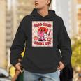 Women's Read Your Heart Out Groovy Bookish Valentine Day Women Girls Unisex Hoodie