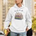 Barely Tolerable Book Lover Floral Quote Pride And Prejudice Unisex Hoodie