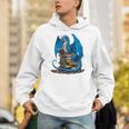Book Lover Bookworm Reading Books Dragon Premium Tri-Blend Unisex Hoodie