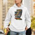 Book Women Graphic Art Colorful Eyes Unisex Hoodie