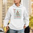 All Booked For Christmas Book Xmas Tree Coquette Bow Lights Unisex Hoodie