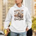 Bookish Retro Western Cowgirl Texas Book Lover Novel Reader Unisex Hoodie