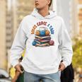 “Books Coffee & Yarn Enthusiast Cozy Reader Unisex Hoodie