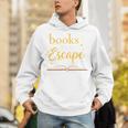 Books Are My Escape Simple Reading Quote Unisex Hoodie Books Are My Escape Simple Reading Quote Unisex Hoodie