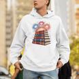 Books Fireworks 4th Of July Bookworm Patriotic Reader Unisex Hoodie