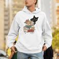 Cat And Books Flowers Reading Club Cat Lover Bookworm Unisex Hoodie Cat And Books Flowers Reading Club Cat Lover Bookworm Unisex Hoodie