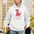 Clifford The Big Red Dog Pink Text With Bow Illustrated Book Unisex Hoodie Clifford The Big Red Dog Pink Text With Bow Illustrated Book Unisex Hoodie