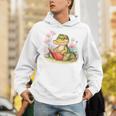 Crocodile Reading Book Watercolor Flowers Kids Unisex Hoodie Crocodile Reading Book Watercolor Flowers Kids Unisex Hoodie