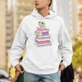 Cute Book Lover Frog Pretty Girls Read Books Kawaii Reading Unisex Hoodie Cute Book Lover Frog Pretty Girls Read Books Kawaii Reading Unisex Hoodie