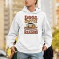 Dogs Coffee Reading Book Lover Unisex Hoodie