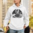 Dragon Reading Book Bookworm Books Dragon Learning Unisex Hoodie