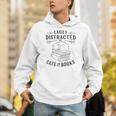 Easily Distracted By Cats And Books For Women Unisex Hoodie Easily Distracted By Cats And Books For Women Unisex Hoodie