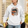 Fall Book Teacher Cat Books Halloween Autumn Librarian Unisex Hoodie