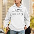 Home Stead School Grown Flowers Book Chicken Unisex Hoodie