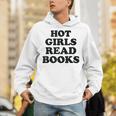 Hot Girls Read Books Lover Bookworm Librarian Book Reading Unisex Hoodie