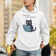 Just One More Chapter Bookworm Cat Book Lover Unisex Hoodie