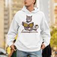 Life Is Better With Cats Coffee Books Cat Reading Book Unisex Hoodie Life Is Better With Cats Coffee Books Cat Reading Book Unisex Hoodie