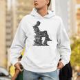Men Pixel Art Geometric Book Human Drawing Graphic Men Unisex Hoodie