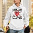Read Your Heart Out Teacher Valentines Book Lover Unisex Hoodie