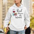 Read Between The Wines Im Just a Girl Who Loves Books & Wine Unisex Hoodie