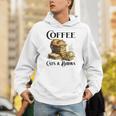 Sleeping Cat And Books With Coffee Lover Unisex Hoodie Sleeping Cat And Books With Coffee Lover Unisex Hoodie