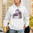 Snowman Reading Book Lovers Christmas Bookworm Librarian Unisex Hoodie Snowman Reading Book Lovers Christmas Bookworm Librarian Unisex Hoodie