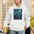Van Gogh Starry Night Fantasy Reader Dragon Reading Book Unisex Hoodie Van Gogh Starry Night Fantasy Reader Dragon Reading Book Unisex Hoodie