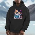 Adorable Book Lover Calico Cat With Reading Glasses Cute For Men Women Kids Unisex Hoodie Adorable Book Lover Calico Cat With Reading Glasses Cute For Men Women Kids Unisex Hoodie
