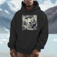 Bigfoot With Alien Reading A Book Bigfoot And UFO Unisex Hoodie