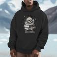 Boo Skeleton Skull Books Halloween Women School Teacher Kid Unisex Hoodie