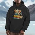Book Lover Elephant Reading Books Library Read Books Be Kind Unisex Hoodie