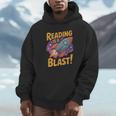 Book Lover Kids And Adults Reading Is a Blast Rocket Ship Unisex Hoodie