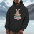Books Bookworm Reader Book Cute Reading Bunny With Glasses Unisex Hoodie