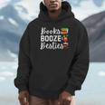 Books Booze And Besties Book Lover Bestie Squad Twinning Unisex Hoodie