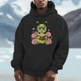 Bookworm Costume Kawaii Reading Worm For World Book Day Unisex Hoodie