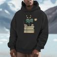 Cat Reading Book Unisex Hoodie