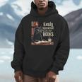 Cats And Books Book & Cat Lover Easily Distracted By Unisex Hoodie Cats And Books Book & Cat Lover Easily Distracted By Unisex Hoodie