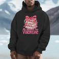 Coquette Bow All Booked For Valentines Teacher Book Unisex Hoodie
