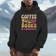 Crochet Coffee Reading Books Crocheter Crocheting Unisex Hoodie