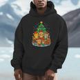 Cute Cats Reading Books Christmas Tree Unisex Hoodie