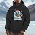 Cute Christmas Penguin Reading Book Cozy Winter Holiday Art Unisex Hoodie Cute Christmas Penguin Reading Book Cozy Winter Holiday Art Unisex Hoodie
