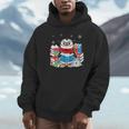 Cute Christmas A Penguin Reading Book Snowflake Hot Teacher Unisex Hoodie Cute Christmas A Penguin Reading Book Snowflake Hot Teacher Unisex Hoodie