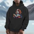 Cute Dog Basset Hound Reading Book Unisex Hoodie Cute Dog Basset Hound Reading Book Unisex Hoodie