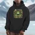 Cute Floral Frog Book Reading Unisex Hoodie