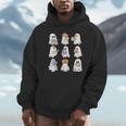 Cute Ghost Reading Books Teacher Halloween Reading Men Women Kids Unisex Hoodie