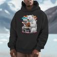 Cute Polar Bear Is Reading a Book Reading Polar Bear Unisex Hoodie